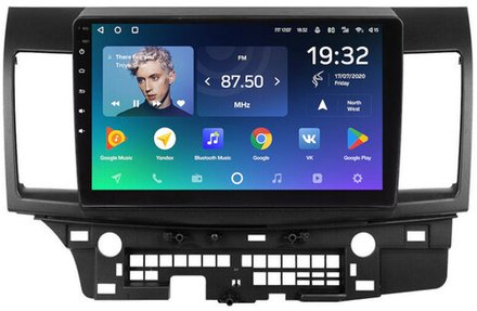 Магнитола для Mitsubishi Lancer X 2007-2016 (рамка 10) - Teyes CC2 PLUS на Android 10, ТОП процессор, 4Гб+64Гб, 4G SIM-слот