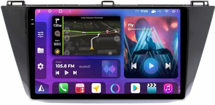 Магнитола для Volkswagen Tiguan 2 2017+ - FarCar BM731M-2K монитор 10.36" 2K QLED на Android 14, TS10, 4+32Гб, CarPlay, 4G SIM-слот