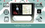 Магнитола для Ford Focus 2005 - 2011 (климат) - Vaycar VA17-003A на Android 13, Быстрая, 4G SIM-слот