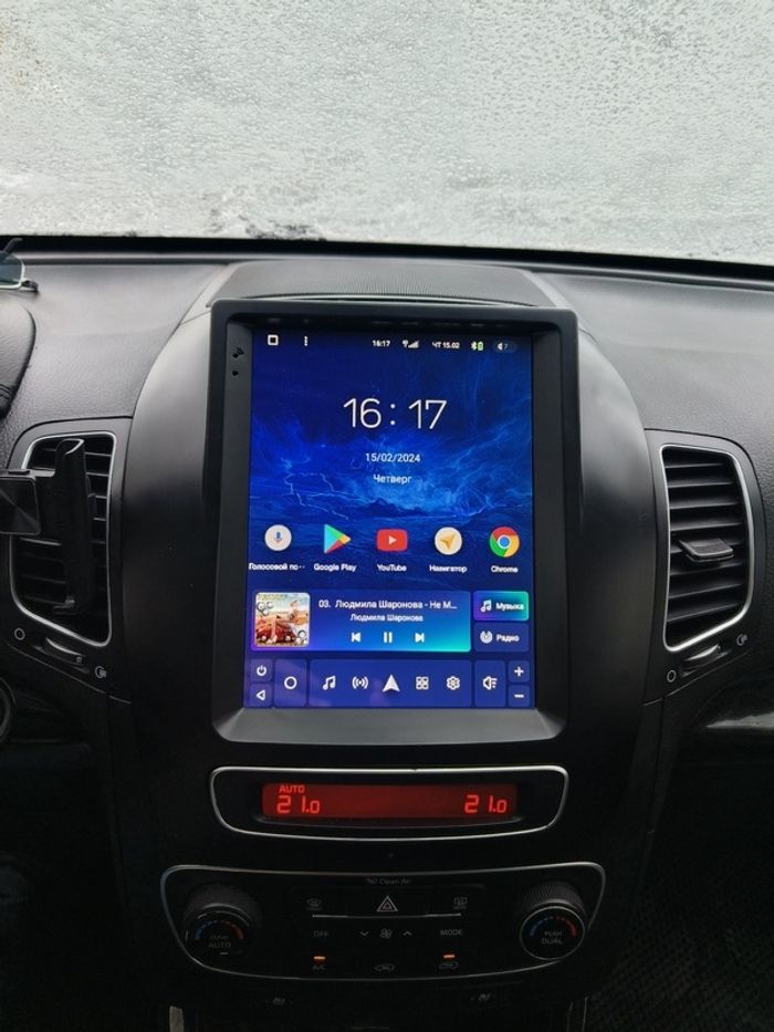 Магнитола для KIA Sorento 2 XM 2012-2020 (отдельный экран климата) - Teyes TPRO 2 монитор 9.7" QLED в стиле "Тесла" на Android 10, TS10, 4G SIM-слот