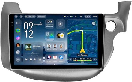 Магнитола для Honda FIT 2 2007-2014 (правый руль), FIT Shuttle - Teyes CC4-PRO монитор 10.36" 2K QLED на Android 13, Snapdragon 778G, ИИ, CarPlay, DSP, 4G SIM-слот