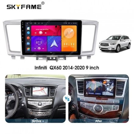 Магнитола для Infiniti QX60, JX35 (пластиковый верх) - Kuberg EW-9201-1 QLed, Android 12, TS10, CarPlay, 4G SIM-слот