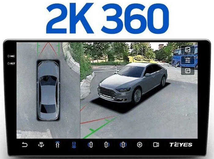 Магнитола для Lexus ES200, ES250, ES300h, ES350 2012-2018 (джойстик-мышь) - Teyes CC3-2K-360 на Android 10, Быстрая, 2K QLED, CarPlay, 4G SIM-слот, 4 камеры в комплекте