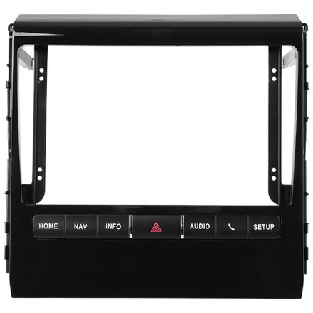 Комплект рамки с разъёмами 9" Toyota Land Cruiser 200 11(F1)2015-2021 с JBL и 360, монитор открыт