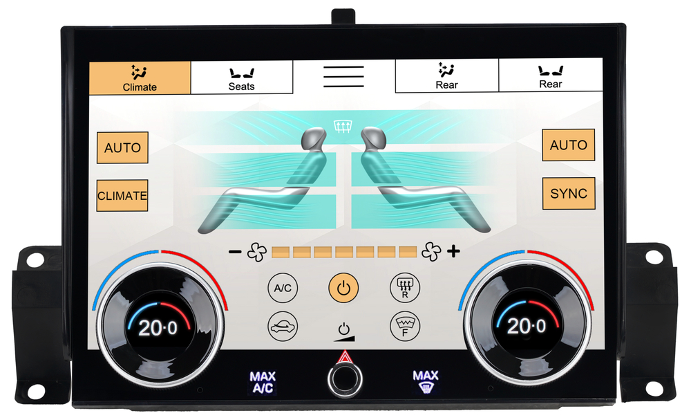 Сенсорная панель климата Range Rover Sport 2013-2017 - Kuberg ZF-5022 LCD/ЖК экран 10" без отверстия под CD