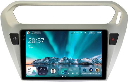 Магнитола для Peugeot 301, Citroen C-Elysee - Teyes CC4 монитор 9.2" 2K QLED на Android 14, Snapdragon 680, DSP, CarPlay, 4G SIM-слот