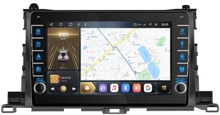 Магнитола для Toyota Highlander 3 2014-2020 - Kuberg OL-1601 (кнопки и крутилки), Android 12, TS10, CarPlay, 4G SIM-слот