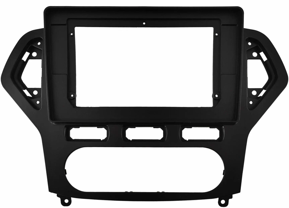 Магнитола для Ford Mondeo 4 2007-2010 (рамка чёрная) - Teyes LUX ONE ROUND монитор 12.3" 2K QLED на Android 10, CarPlay, 4G SIM-слот