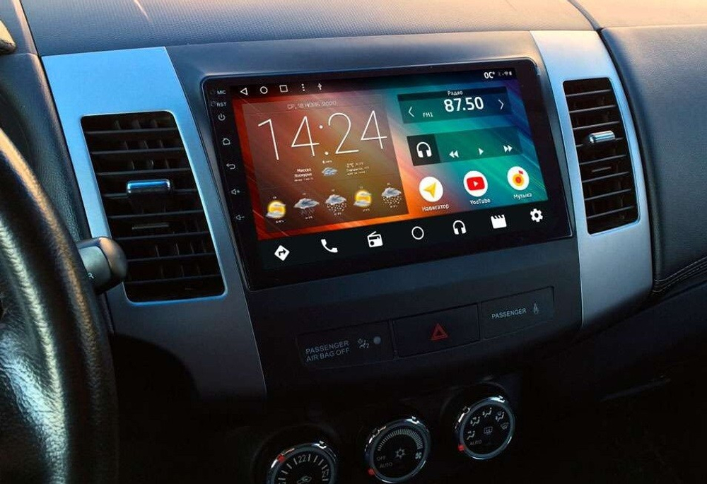 Магнитола для Mitsubishi Outlander XL, Peugeot 4007, Citroen C-Crosser - ZX385R9-7862 Android 10, ТОП процессор, SIM-слот