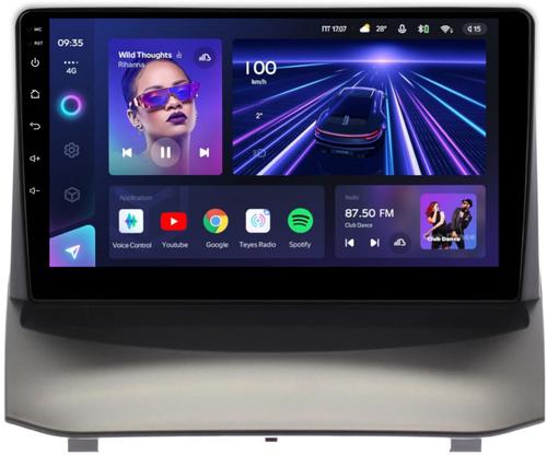 Магнитола для Ford Fiesta MK6 2012-2018 (голубой БК, рамка тип 1) - Teyes CC3L на Android 10, 8-ядер, CarPlay, 4G SIM-слот