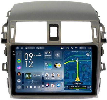 Магнитола для Toyota Corolla 150 2006-2013 (рамка тип 2) - Teyes CC4-PRO монитор 9.5" 2K QLED на Android 13, Snapdragon 778G, ИИ, CarPlay, DSP, 4G SIM-слот
