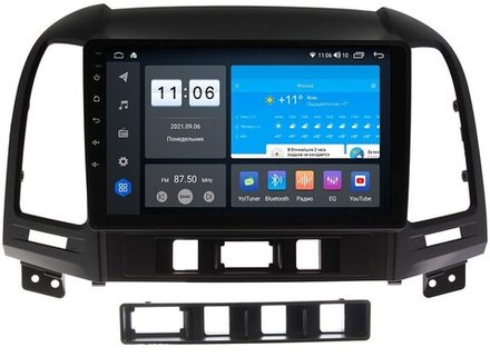 Магнитола для Hyundai Santa Fe 2006-2012 - ZX371R9-7862 Android 10, ТОП процессор, SIM-слот