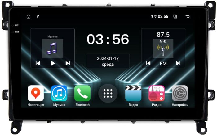 Магнитола для Toyota Prius 50, PHV 2019-2022 - FarCar DX9-9528N монитор 9.5" IPS на Android 13, 4+64Гб, CarPlay