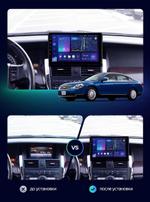 Магнитола для Nissan Teana J31 2003-2008 (рамка-накладка) - FarCar GX3252M монитор 9.5" 2K QLED на Android 14, TS20, 6+128Гб, CarPlay, 4G SIM-слот