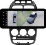 Магнитола для Hyundai Accent 2000-2011 (рамка 3 кнопки) - Teyes LUX ONE 360 монитор 12.3" 2K QLED на Android 10, Быстрая, CarPlay, 4G SIM-слот, 4 камеры в комплекте