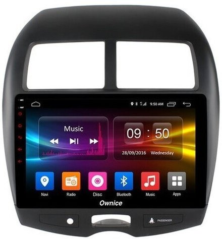 Магнитола для Mitsubishi ASX, Peugeot 4008, Citroen C4 Aircross 2010-2016 - Kuberg OL-1631 IPS, Android 10, 8 ядер (TS18), 4G SIM-слот