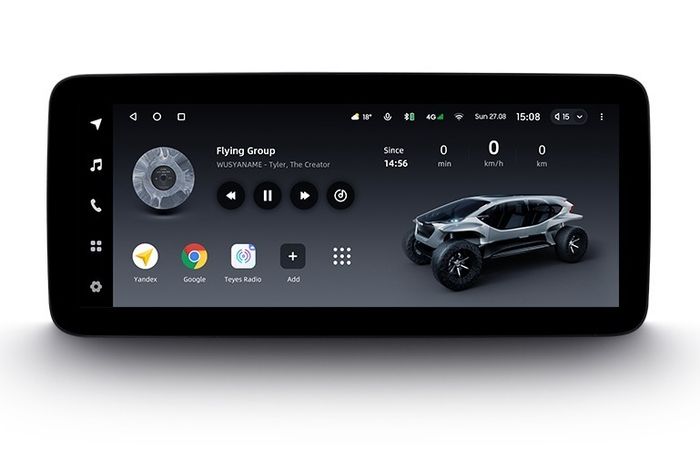 Магнитола для Honda FIT 3 2013-2020 правый руль - Teyes LUX ONE 360 монитор 12.3" на Android 10, ТОП процессор, CarPlay, 4G SIM-слот, 6/128 ГБ, 4 камеры в комплекте