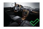 Комплект рамки с разъёмами 9"+can Mercedes-Benz G-class 2001-2006, С-class W203 2000-2004 F1 (большая, ровная сверху)