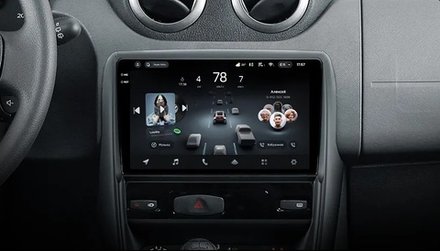 Магнитола для Renault Duster 1 2010-2015, Nissan Terrano 2014+ - FarCar BM3050M-2K монитор 9.5" 2K QLED на Android 14, TS10, 4+32Гб, CarPlay, 4G SIM-слот