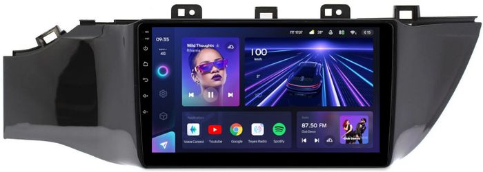 Магнитола для KIA Rio 4, Rio X-Line 2017-2020 (рамка под 9" без кнопки) - Teyes CC3 Android 10, ТОП процессор, 4/32 Гб, CarPlay, SIM-слот