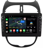 Магнитола для Peugeot 206 1998-2012 - Canbox 9117 Android 10, ТОП процессор, CarPlay, 4G SIM-слот