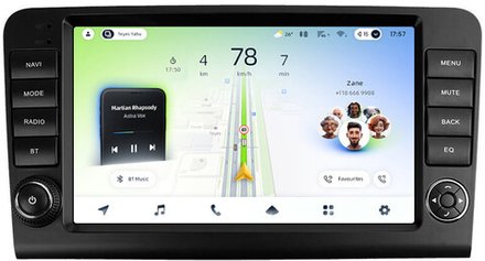 Магнитола для Mercedes-Benz R W251 2005-2015 (рамка с крутилками) - Teyes CC4L монитор 9" IPS на Android 14, Snapdragon 662, CarPlay, 4G SIM-слот