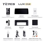 Магнитола для Jeely Coolray (поддержка подогревов и штатной камеры) - Teyes LUX ONE SPLIT монитор 12.3" 2K QLED на Android 10, Быстрая, CarPlay, 4G SIM-слот