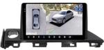Магнитола для Mazda 6 GJ 2015-2018 - FarCar BX3005M-360 монитор 9.5" 2K QLED на Android 13, Быстрая, CarPlay, 4G SIM-слот, 4 камеры в комплекте