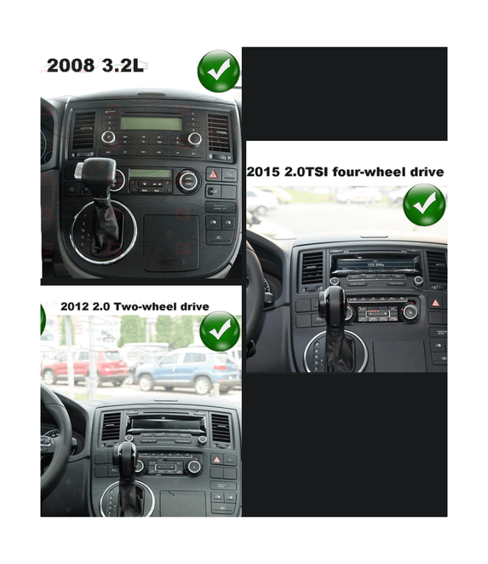 Комплект рамки с разъёмами 9"+can VW Multivan 2003-2015, Caravelle/Transporter 2003-2009(острые углы)
