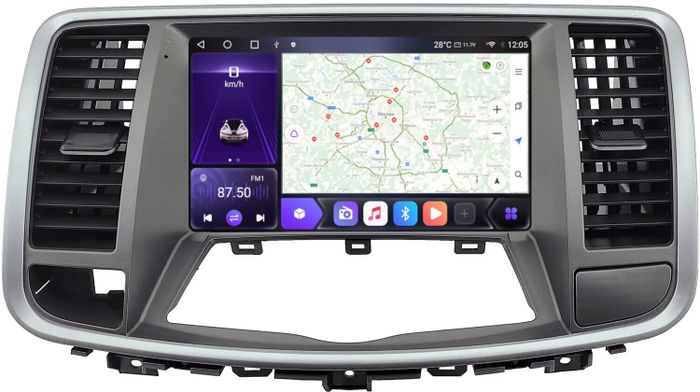 Магнитола для Nissan Teana 2008-2013 (цветной экран) - Kuberg SF-9702 QLed+2K, Android 12, TS10, CarPlay, 4G SIM-слот