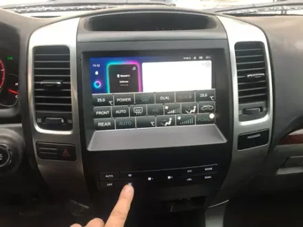 Магнитола для Lexus GX470 J120, Toyota Land Cruiser Prado 120 (климат на большом экране) - Parafar PF456LUX3U2K на Android 13, QLED+2K, ТОП процессор, 8Гб+128Гб, CarPlay, 4G SIM-слот