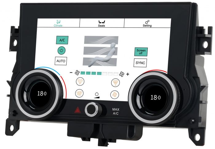 Сенсорная панель климата Range Rover Evoque 2011-2018 - Kuberg ZF-2008 с 7" экраном LCD/ЖК