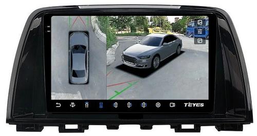 Магнитола для Mazda 6 GJ 2012-2014 - Teyes CC3-2K-360 на Android 10, 2K QLED, 6Гб+128Гб, CarPlay, 4G SIM-слот, 4 камеры в комплекте