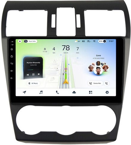 Магнитола для Subaru Forester 4 2012-2015, Impreza 4, XV (без штатной КЗВ) - Teyes CC4L монитор 9" IPS на Android 14, Snapdragon 662, CarPlay, 4G SIM-слот
