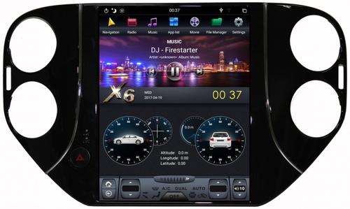 Магнитола для Volkswagen Tiguan 1 2007-2016, Golf Plus - Kuberg ZF-1081-DSP "Тесла-стиль" монитор 10.4" на Android 9, 4/64ГБ