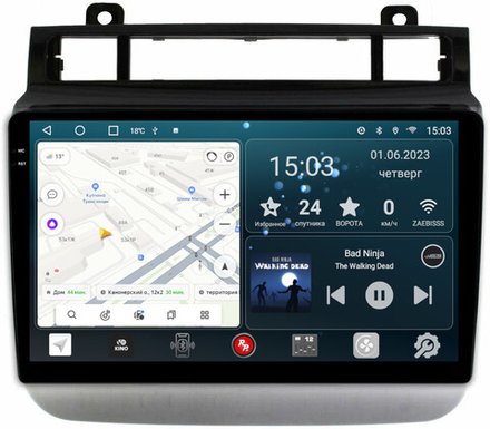 Магнитола для VW Touareg 2010-2018 (RCD550, поддержка подогревов) - RedPower 143 Android 10, QLED+2K, ТОП процессор, 6Гб+128Гб, CarPlay, SIM-слот