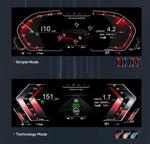 Электронная панель приборов BMW 7-серия F01 F02 2009-2015 (без проекции на лобовое) - Kuberg NH-LCD-B01-F01 с ЖК 12.3" экраном QLED