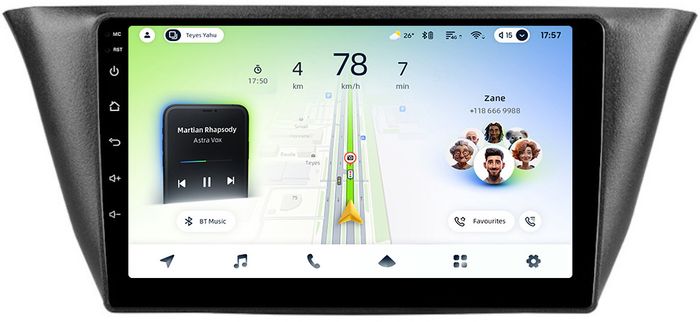Магнитола для Iveco Daily 3 2014+ (рамка под кожу) - Teyes CC4L монитор 9" IPS на Android 14, Snapdragon 662, CarPlay, 4G SIM-слот