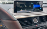Магнитола для Lexus RX300, RX350, RX450h 2019-2022 AL20 (коричневый, штатный 360) - Carsys LRX2020-M-BR-LVDS 12.3" IPS монитор на Android 10, CarPlay, 4G SIM-слот, 8/128ГБ