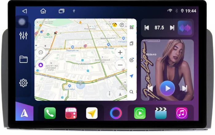 Магнитола для Mercedes-Benz R W251 2005-2015 - FarCar BX877 монитор 13" 2K QLED на Android 13, Быстрая, CarPlay, 4G SIM-слот