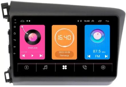 Магнитола для Honda Civic 9 2012 седан -  GT9-9166 на Android 10, 2ГБ-16ГБ