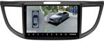 Магнитола для Honda CR-V 4 2012-2016 (большая рамка 9) - Teyes CC3-2K-360 на Android 10, Быстрая, 2K QLED, CarPlay, 4G SIM-слот, 4 камеры в комплекте