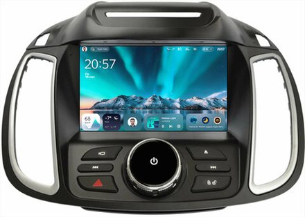 Магнитола для Ford Kuga 2 2012-2019 (без SYNC, рамка с кнопками тип 1) - Teyes CC4 монитор 9.2" 2K QLED на Android 14, Snapdragon 680, DSP, CarPlay, 4G SIM-слот