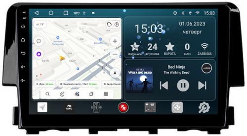 Магнитола для Honda Civic 10 2015-2021 - Redpower 232 Android 10, ТОП процессор, 6Гб+128Гб, CarPlay, SIM-слот