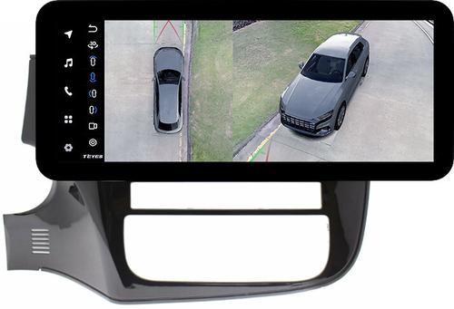 Магнитола для Mitsubishi Outlander 3 2012-2022 (левый руль, рамка 10) - Teyes LUX ONE 360 монитор 12.3" 2K QLED на Android 10, 6Гб+128Гб, CarPlay, 4G SIM-слот, 4 камеры в комплекте