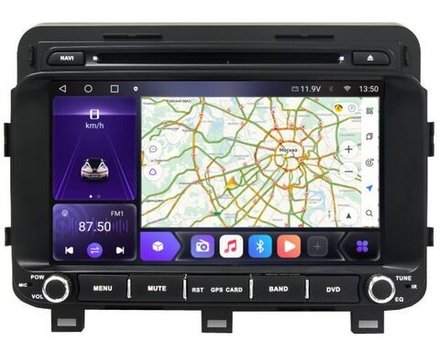 Магнитола для KIA Optima 3 2013-2015 TF - Kuberg KR-8083-S10 (кнопки, крутилки, CD/DVD) Android 10, ТОП Процессор, Carplay, 4G SIM-слот, 4/64ГБ