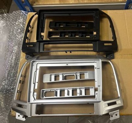 Магнитола для Hyundai Santa Fe 2 CM 2006-2012 (рамка серебро) - FarCar GX008M монитор 9.5" 2K QLED на Android 14, TS20, 6+128Гб, CarPlay, 4G SIM-слот