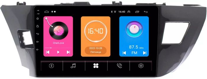 Магнитола для Toyota Corolla 2013-2016 - GT10-1005/1026 на Android 10
