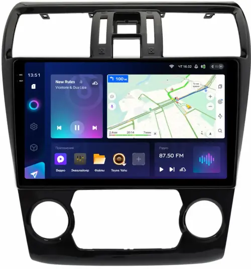 Магнитола для Subaru Levorg 1 VM 2014-2017 (штатная КЗВ, рамка большая) - Teyes CC3-2K на Android 10, 2K QLED, ТОП процессор, CarPlay, 4G SIM-слот
