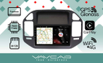 Магнитола для Mitsubishi Pajero 3, Montero 3 1999-2006 (рамка черная) - Vaycar VA47-1019 на Android 13, 8-ядер, 4G SIM-слот